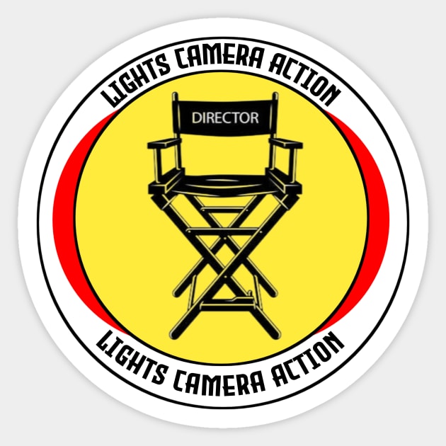 Director's Chair Sticker by VM04